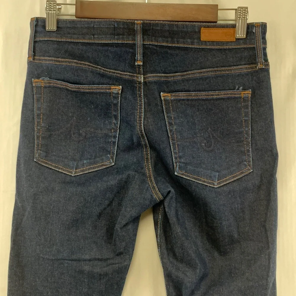 AG Adriano Goldschmied The Farrah Skinny Ankle Jeans Womens 27R Blue High Rise